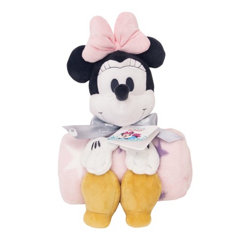 Lambs Ivy Disney Baby Minnie Mouse Blanket Plush Baby Gift Set Pink