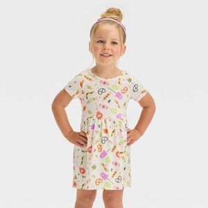 Toddler Girls' Short Sleeve Halloween Printed Dress - Cat & Jack™ - 1 of 3