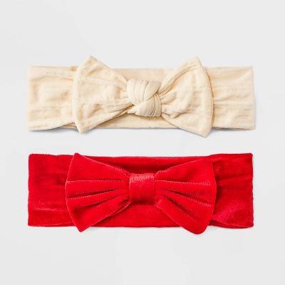 Image of Toddler Girls' 2pk Holiday Soft Headbands - Cat & Jack™