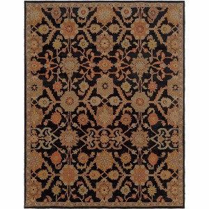 Hauteloom Salix Hand Tufted Black Wool Rug - 1 of 4