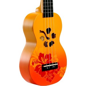 Mahalo Hibiscus Flower Soprano Ukulele - 1 of 4