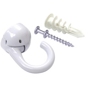 Hangman Products Indoor/Outdoor Elephant Ceiling Hook in White - 1 of 4