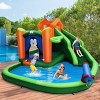 Costway Inflatable Water Park Slide Bouncer w/ Splash Pool Water Cannon and 680W Blower - 4 of 4