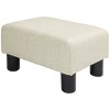Vynxaria Linen Fabric Cube Ottoman Foot Rest ¨C Stylish & Versatile for Any Room - 4 of 4