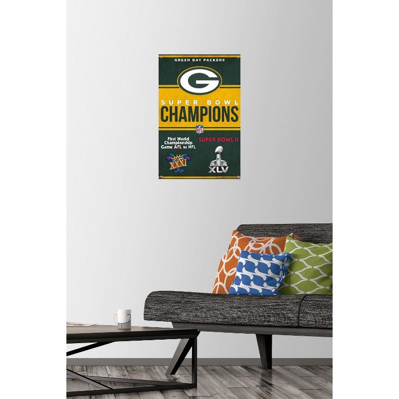 Trends International NFL Green Bay Packers - Champions 23 Unframed Wall Poster Prints, 2 of 7