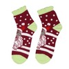 Shrek Socks Women's Shrek and Donkey Adult Holiday Chenille Socks Scalloped Cuff Quarter Crew Socks 3 Pair (Socks Size 9-11) Multicoloured - 3 of 4