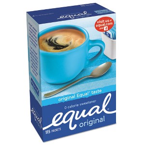 Equal Zero Calorie Sweetener, 1 g Packet, 115/Box - 1 of 1