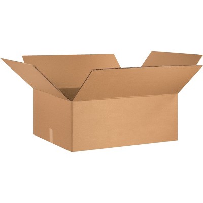 The Packaging Wholesalers 30" x 24" x 12" Shipping Boxes 48 ECT Double Wall Brown 15/Bundle