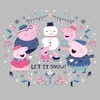 Girl's Peppa Pig Christmas Let it Snow T-Shirt - 2 of 4