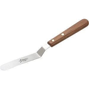 Ateco 4.5-Inch Offset Stainless Steel Blade Icing Spatula with Wooden Handle - 1 of 2