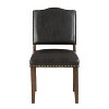 Comfort Pointe Denver Dining Chair Brown: Upholstered Camel Back, Nailhead Trim, Hardwood Frame - 4 of 4