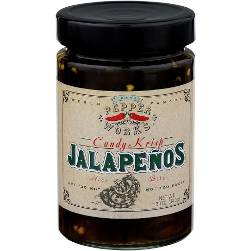 Texas Pepper Works Candy-krisp Jalapeños - Case Of 6 - 12 Oz : Target