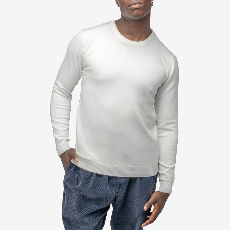 X RAY Men's Big and Tall Basic Crewneck Sweater, 3 of 5