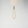 Hello Lux Gold Tone Chain with Faux Leather Phone Wristlet - White - 2 of 4