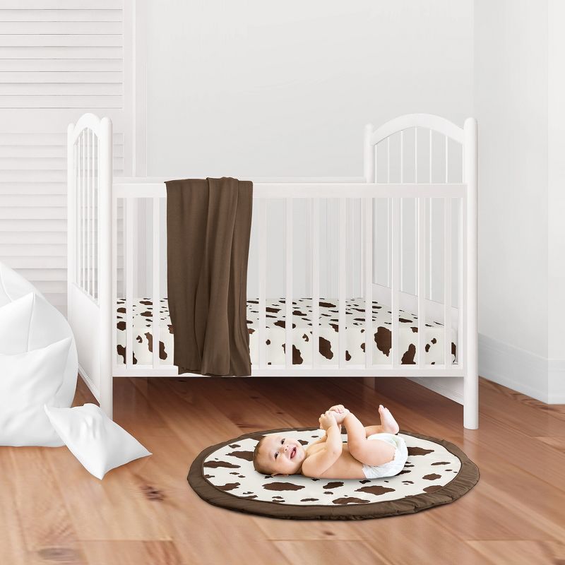 Sweet Jojo Designs Boy Baby Tummy Time Playmat Wild West Brown and Ivory, 3 of 6
