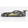 Mercedes AMG GT3 #1 Matt Gray with Yellow Stripes "GT Racing" 1/24 Diecast Model Car by Motormax - 3 of 4