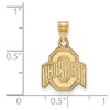 Black Bow Jewelry 14k Yellow Gold Ohio State Buckeyes NCAA Small Pendant - 2 of 3