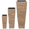 vidaXL Garden Planters 3 pcs Water Hyacinth Black - 3 of 4