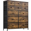 Hausource 12 Drawer Dresser Chest Storage Dresser Tall Cabinet for Bedroom Hallway - 2 of 4