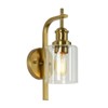 LNC Arlimutike 1-Light 4.5"W Polished Gold Modern Cylinder Vanity Lights, Clear Glass  Shade - 4 of 4