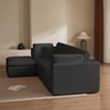 KWPZQEB 110" Cloud Sectional Couches, 3-Seater Comfy Couch with Movable Ottoman, Convertible L-Shape Couch, Deep Seat Couches for Living Room - 4 of 4