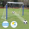 NAYSAYE Sport Net and Rebounder Kids Soccer Goal Durable Portable Outdoor Play for Backyard, White, 94.49"*36"*60" - 2 of 4