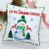 The Lakeside Collection Let It Snow Embroidered Accent Pillows - 2 of 3