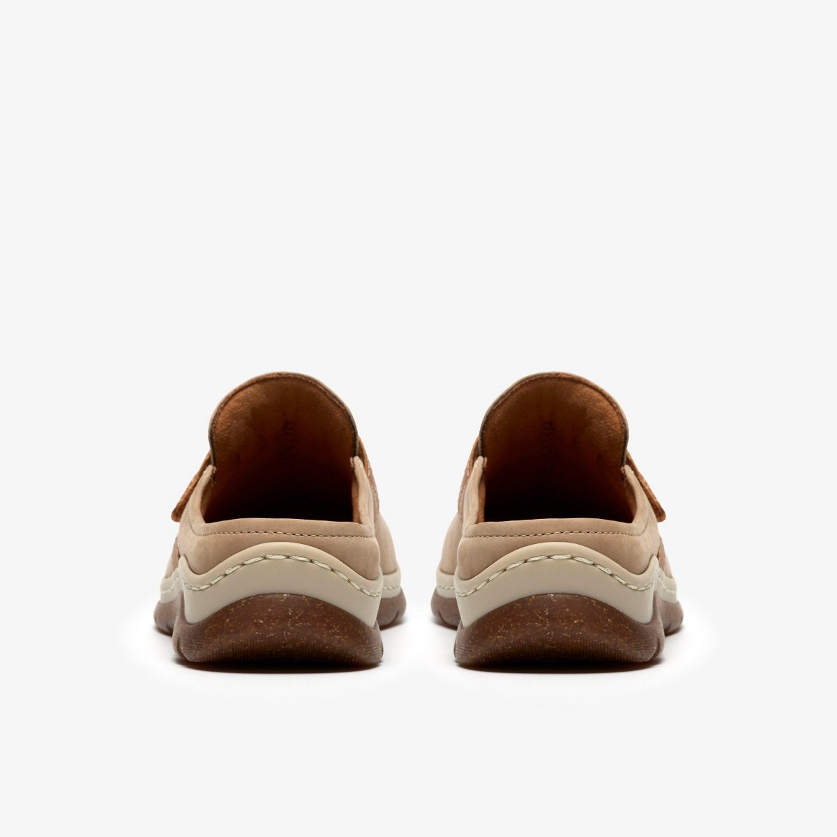 Женские сабо Clarks Womens Orlene Clog Taupe Nubuck Shoes 6 Medium — фото 5