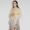 Anna-Kaci Women's Lightweight Sheer Scarf with Metallic Shimmer Hem and Soft Flowing Drape - 2 of 4
