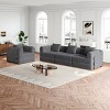 72.4" Convertible Chenille Sofa Bed with Storage Pockets,2-Seat 4-Seat Folding Sleeper Couch for Living Room,Bedroom-Baofuwish - 2 of 4