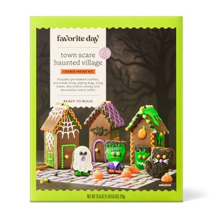 Halloween Town Scare Haunted Village Cookie House Kit - 25.6oz - Favorite Day™ - 1 of 4