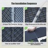12"x12" Square Composite Patio Interlocking Deck Tiles. Four Slat Plastic Outdoor Flooring, All Weather for Balcony - 3 of 4