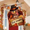 Briarwood Lane Thanksgiving House Flag 40x28 For Outdoor Thankful Turkey Give Thanks For Thanksgiving House Flag - 4 of 4