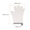 Unique Bargains Heat Resistant Kitchen Textiles Soft Lining Silicone Oven Mitts 2 Pcs - 2 of 4