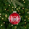 Northlight Set of 4 Red Ho Ho Ho Glass Ball Christmas Ornaments 3.25-Inch (80mm) - 3 of 4