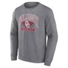 NCAA Oklahoma Sooners Men's Gray Crew Neck Fleece Sweatshirt - 2 of 3