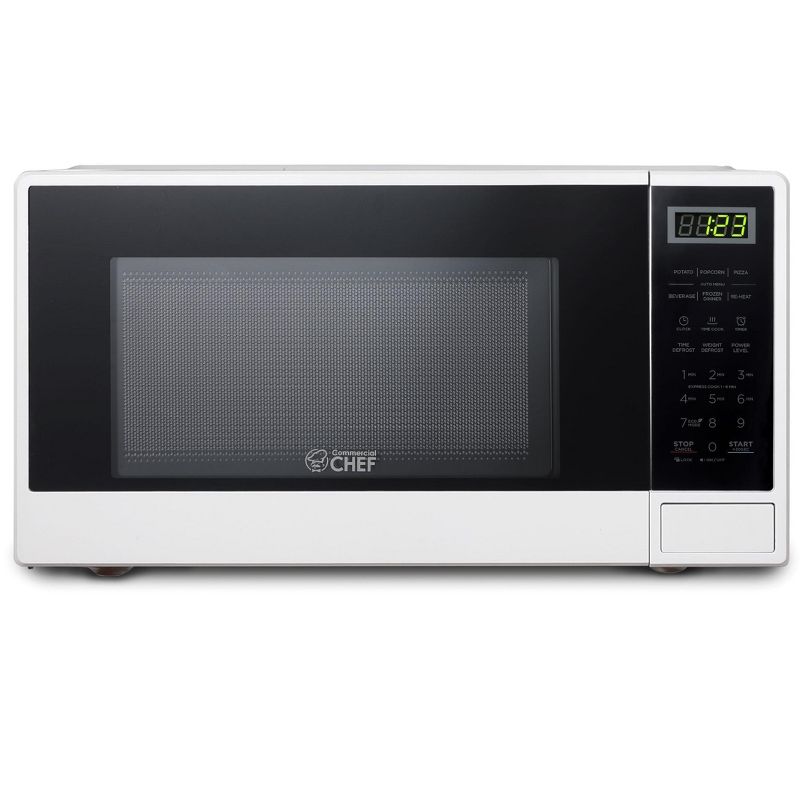 COMMERCIAL CHEF Countertop Microwave 1.1 Cu. Ft. with 10 Power Levels, 1 of 9