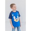 SEGA Sonic The Hedgehog Knuckles Tails 3 Pack Graphic T-Shirts Red/Blue/Yellow - 3 of 4