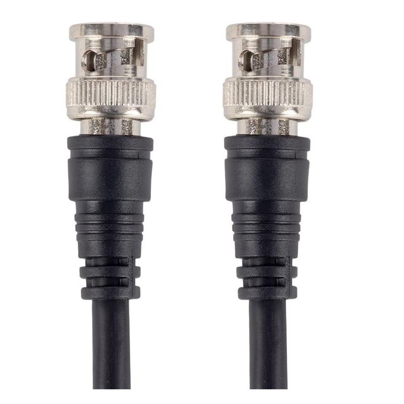 Monoprice Audio/Video Coaxial Cable - 75 Feet - Black | RG-59U BNC Male/ BNC Male, 75ohm, 2 of 4