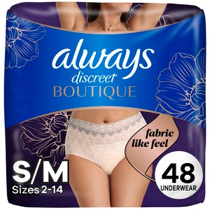 Always Discreet Boutique Underwear Women's Incontinence - Maximum Protection - 1 of 4