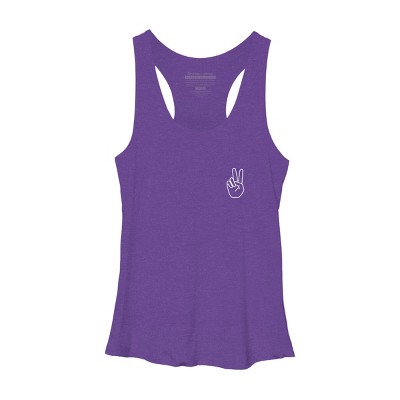 Women's Design By Humans peace By desiredesign Racerback Tank Top