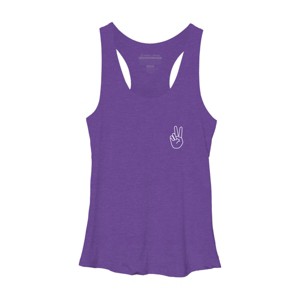 Women's Design By Humans peace By desiredesign Racerback Tank Top - 1 of 3