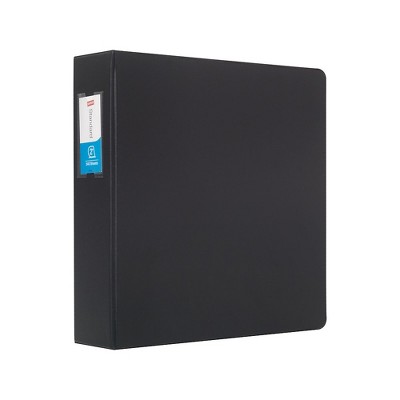 Staples Standard 2" 3-Ring Non-View Binder Black (26421-CC) 55373/26421