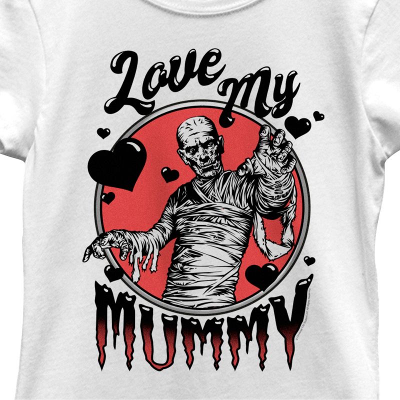 Girl's Universal Monsters Mother's Day Love My Mummy  T-Shirt -  -, 2 of 5