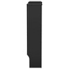vidaXL Modern Adjustable MDF Radiator Cover, Sleek Design, Versatile Shelf, Durable Construction, Black, 55.9"-80.7"x8.1"x32.1" - 4 of 4