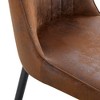 Vynxaria 2-Piece Black Dining Chair Set - Modern PU Leather with Sturdy Metal Legs - 3 of 4