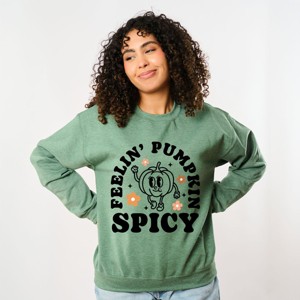 Simply Sage Market Women's Graphic Sweatshirt Spicy Pumpkin - 1 of 4