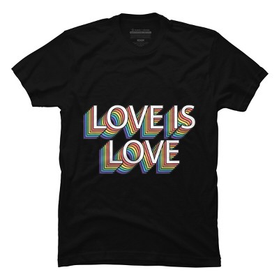 Design By Humans Retro Love Is Love Pride By Dudleyjazt-shirt : Target