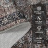 Vintage Floral Area Rugs Non-Slip Stain-Resistant Accent Rug Washable Rugs for Living Room Bedroom - 4 of 4