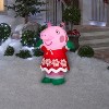 Gemmy 3.2 ft Airblown® Blowup Inflatable Holiday Outfit Peppa Pig with Bulit-In Lights Outdoor Decoration - Pink - 3 of 3